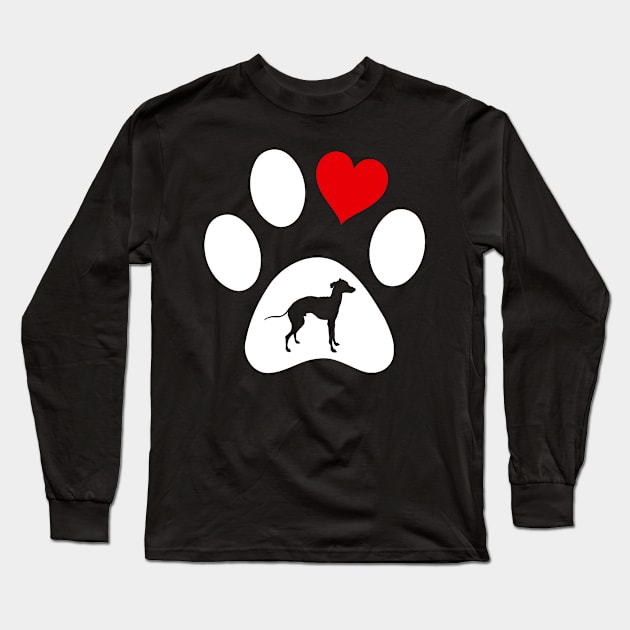 Italian Greyhound Love Long Sleeve T-Shirt by JKFDesigns